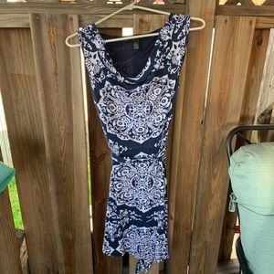INC navy/white dress